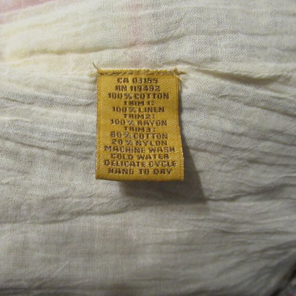 New April Cornell Kimono XS Floral Patchwork Honey Bee Cover Up Cardigan - Picture 10 of 10